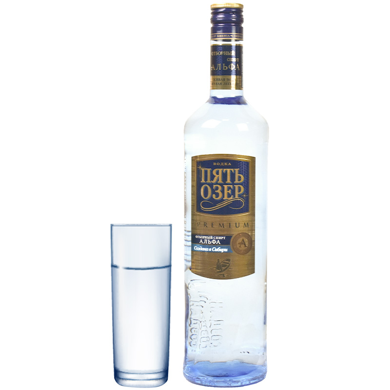 俄罗斯进口洋酒FIVE-LAKES-PREMIUM伏特加700ml