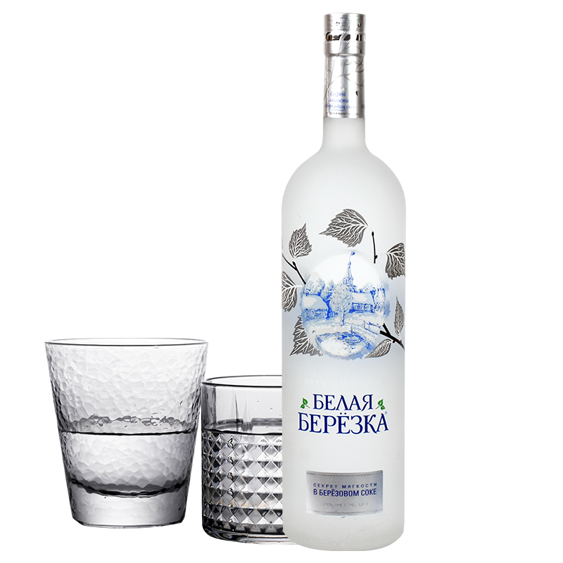 俄罗斯进口洋酒White Birch牌白桦伏特加1000ml