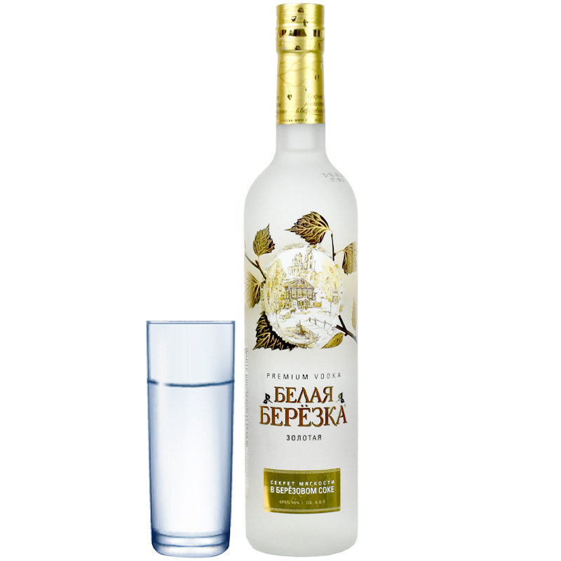俄罗斯进口洋酒WHITE BIRCH GOLD伏特加500ml